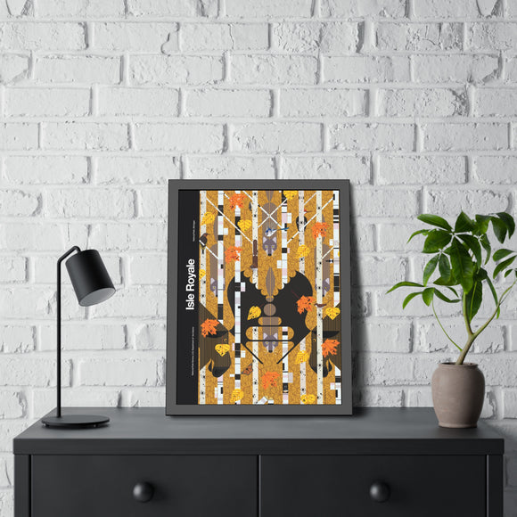 Isle Royale Charley Harper for the NPS Pinewood Frame