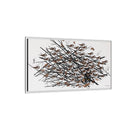 His Eyes Are On The Sparrow Charley Harper Framed Giclee Print Stretched on Canvas-41