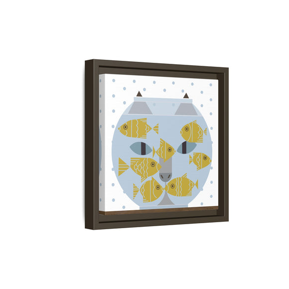 Fishful Thinking Edie Harper Framed Giclee Print on Stretched Canvas