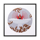 B-r-r-r-r-rdbath Charley Harper Framed Giclee Print on Stretched Canvas-3