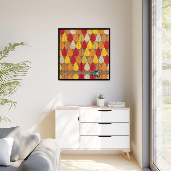 Octoberama Charley Harper Framed Giclee Print Stretched On Canvas