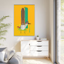 Tall Tail Charley Harper  Framed Giclee on Stretched Canvas Wall Art Southwest Mid-Century Modern Art-60