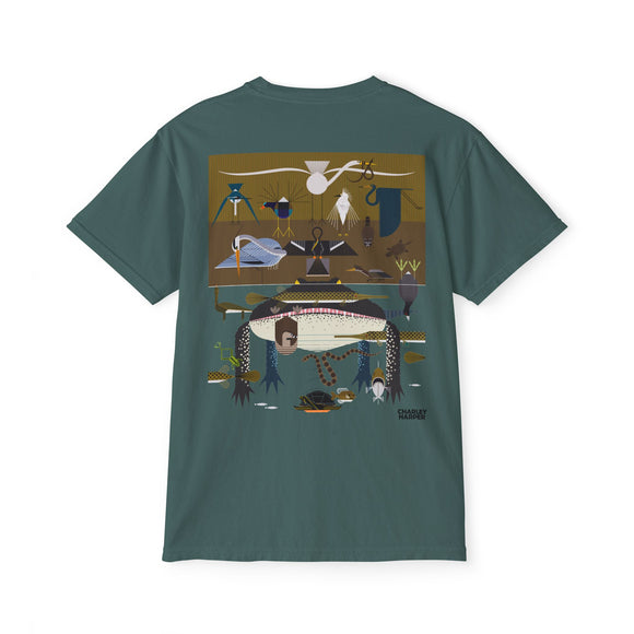 Everglades badge 2 Unisex Garment-Dyed Pocket T-Shirt