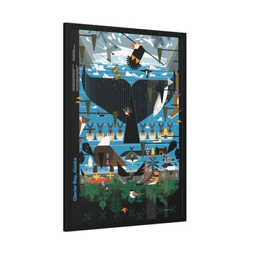 Glacier Bay Alsaka Framed Poster NPS Charley Harper