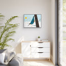 White-Breasted Nuthatch Charley Harper Giclee on Matte Stretched Canvas-54