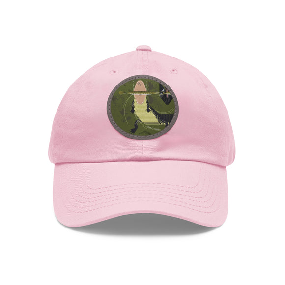 Charley Harper Florida Everglades Chino Twill Hat with Leather Style Patch (Round)