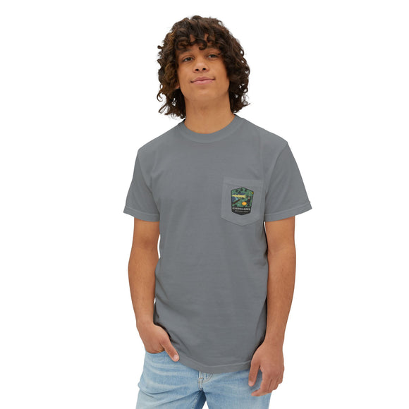 Everglades badge 3  Unisex Garment-Dyed Pocket T-Shirt