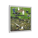 Charley Harper Florida Everglades Wall Art – Mid-Century Modern Geometric Bird Canvas with Minimal Wildlife Accents-68