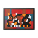 Edie Harper Crazy Cat Crazy Quilt Framed Giclee On Stretched Canvas Print-10