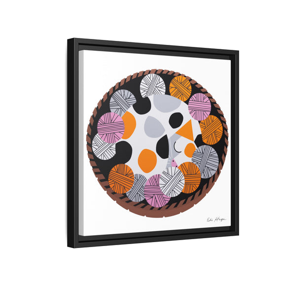 Kittens n' Knittens Edie Harper Framed Giclee Print on Stretched Canvas