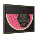 Watermelon Moon Charley Harper Framed Giclee Print on Matte Canvas-29