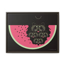 Watermelon Moon Charley Harper Framed Giclee Print on Matte Canvas-5