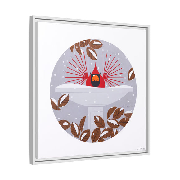 B-r-r-r-r-rdbath Charley Harper Framed Giclee Print on Stretched Canvas