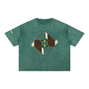 Eagles In Nuptial Flight Mineral Wash Boxy Cotton T-Shirt-9