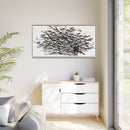 His Eyes Are On The Sparrow Charley Harper Framed Giclee Print Stretched on Canvas-63