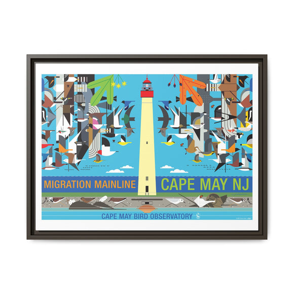 Cape May New Jersey Migration Mainline  Giclee on Stretched Canvas Framed