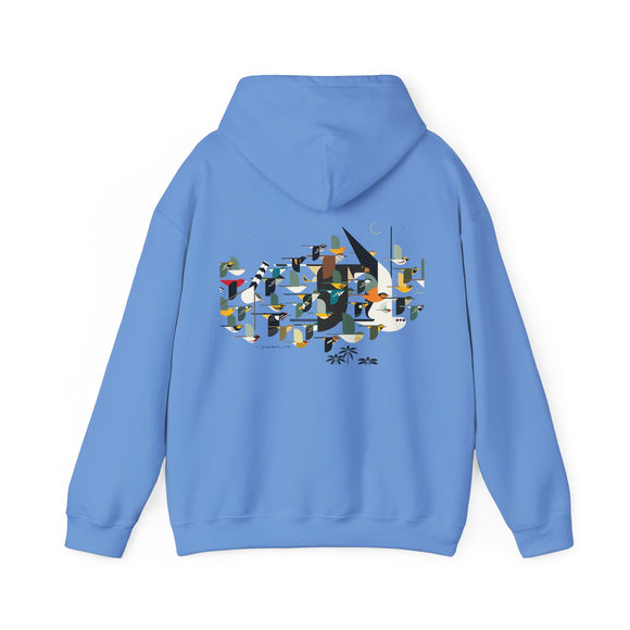 Charley Harper Mystery Of The Missing Migrants Unisex Heavy Blend™ Hooded Sweatshirt