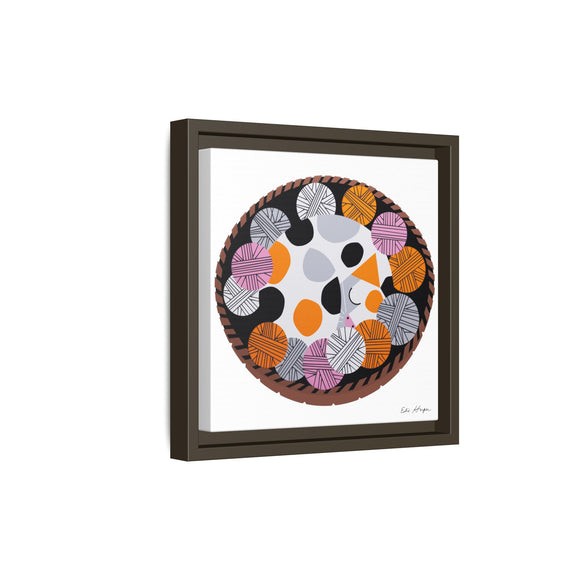 Kittens n' Knittens Edie Harper Framed Giclee Print on Stretched Canvas