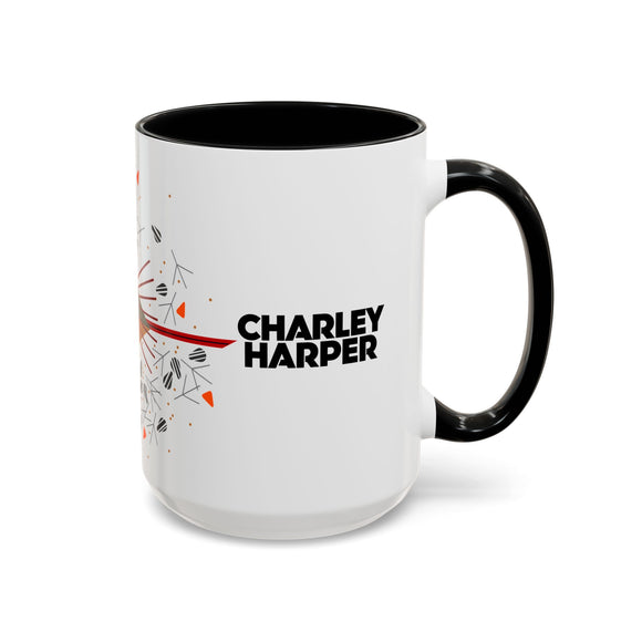 Cardinal Courtship Charley Harper Art Studio Classic Accent Mug 15oz
