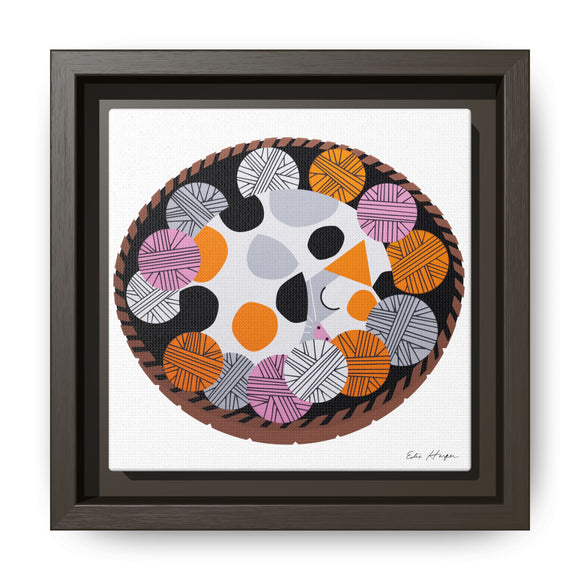 Kittens n' Knittens Edie Harper Framed Giclee Print on Stretched Canvas