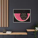 Watermelon Moon Charley Harper Framed Giclee Print on Matte Canvas-46