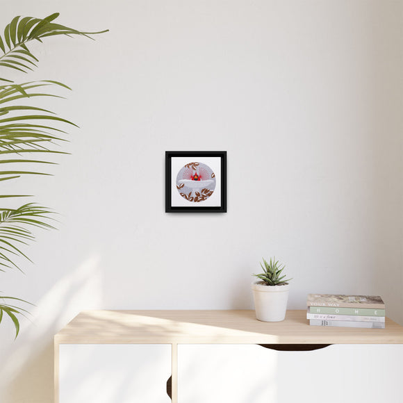 B-r-r-r-r-rdbath Charley Harper Framed Giclee Print on Stretched Canvas
