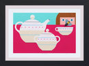 Tea Party Edie Harper Giclee Museum Quality Reproduction from Harper Original Archival Art-13