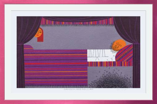 Samson & Delilah Edie Harper Giclee Museum Quality Reproduction from Harper Original Archival Art
