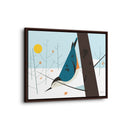 White-Breasted Nuthatch Charley Harper Giclee on Matte Stretched Canvas-56