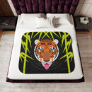 Cool Carnivore in the Jungle Charley Harper Sherpa Blanket-16