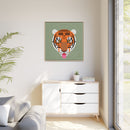 Cool Carnivore Charley Harper Giclee Framed Stretched On Canvas Print-175