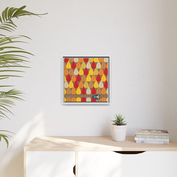 Octoberama Charley Harper Framed Giclee Print Stretched On Canvas
