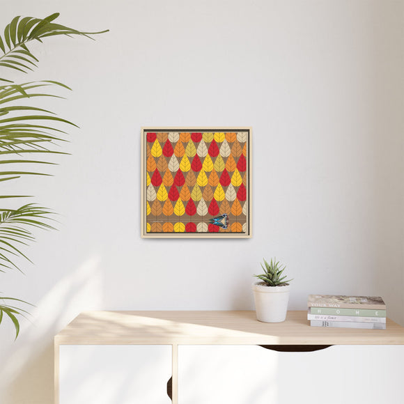 Octoberama Charley Harper Framed Giclee Print Stretched On Canvas