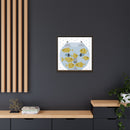 Fishful Thinking Edie Harper Framed Giclee Print on Stretched Canvas-52