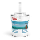 Charley Harper The Monarch Acrylic Ice Bucket with Tongs-5