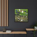 Charley Harper Florida Everglades Wall Art – Mid-Century Modern Geometric Bird Canvas with Minimal Wildlife Accents-28