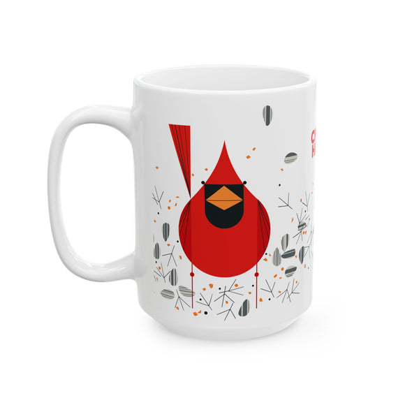 CAM CHARLEY CARDINAL CLOSE UP Ceramic Mug, 15oz