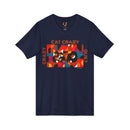 Edie Harper Crazy Cat Crazy Quilt Unisex Jersey Short Sleeve V-Neck Tee-27