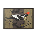 Ivory Billed Woodpecker Charley Harper Framed Giclee Print on Stretched on Canvas-14
