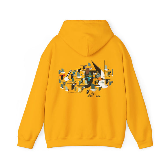 Charley Harper Mystery Of The Missing Migrants Unisex Heavy Blend™ Hooded Sweatshirt
