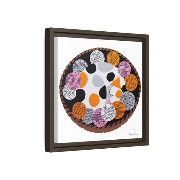 Kittens n' Knittens Edie Harper Framed Giclee Print on Stretched Canvas