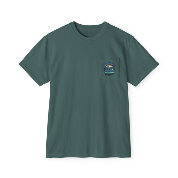 Everglades badge 2 Unisex Garment-Dyed Pocket T-Shirt