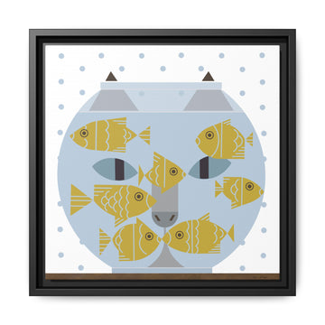 Fishful Thinking Edie Harper Framed Giclee Print on Stretched Canvas