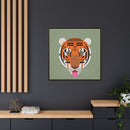 Cool Carnivore Charley Harper Giclee Framed Stretched On Canvas Print-131