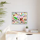 Charley Harper Florida Keys Framed Giclee On Canvas Wall Art-53