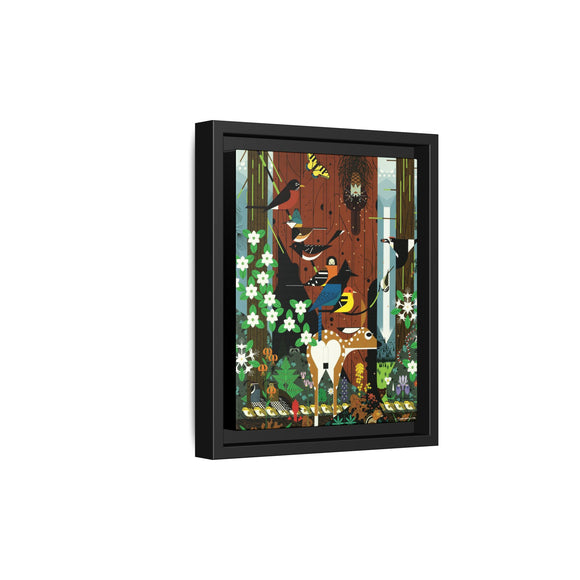 Charley Harper Sierra Range—National Park Service Commission 1990 Framed Giclee Wrapped Canvas Wall Art