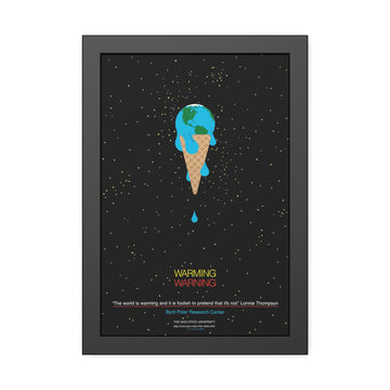 Warming Warning Charley Harper Pinewood Framed Posters