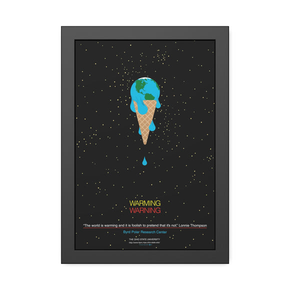 Warming Warning Charley Harper Pinewood Framed Posters