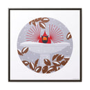 B-r-r-r-r-rdbath Charley Harper Framed Giclee Print on Stretched Canvas-19