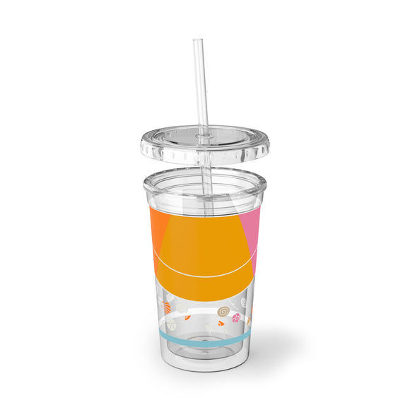 Edie Harper Sandpeeper 24HR Cold and 12HR Hot Double Insulated BPA-Free Acrylic Tumbler